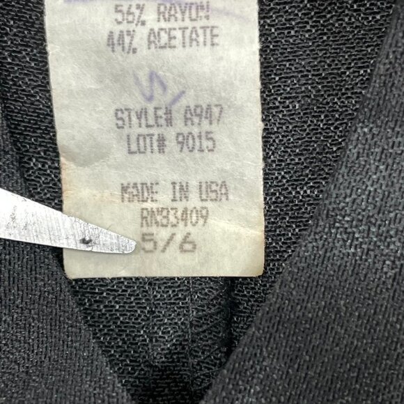 Vtg Dani Michael's Women's Sz 5/6 Jumpsuit Romper Parade Black Gold Buttons - Picture 6 of 8